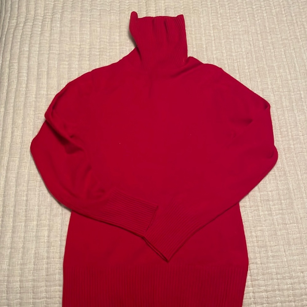 APT. 9 Red Turtleneck Cashmere Sweater